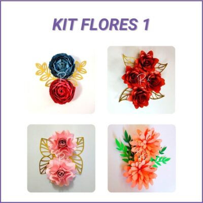 Kit Flores 1 - Arquivos de Corte