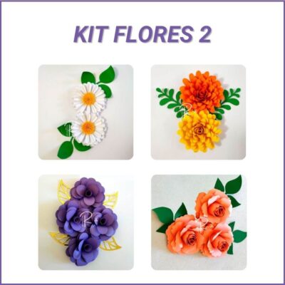 Kit Flores 2 - Arquivos de Corte